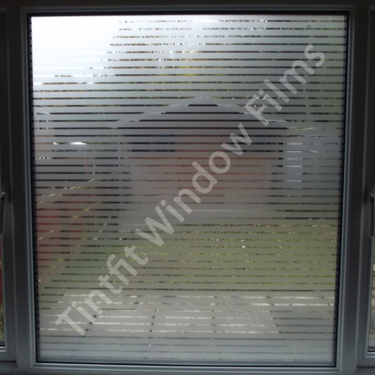 Frosted 18mm Lines Window Film